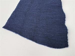 Undertøjsuld - navyblå med lodden vrang / tynd fleece