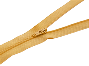 Spiral lynlås fra YKK - 18 cm, blonde yellow