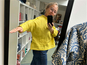 Line2Line snitmønster - B1235 Oversize Bluse med lommer
