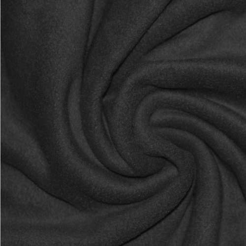 Fleece sort - almindelig kvalitet og sort