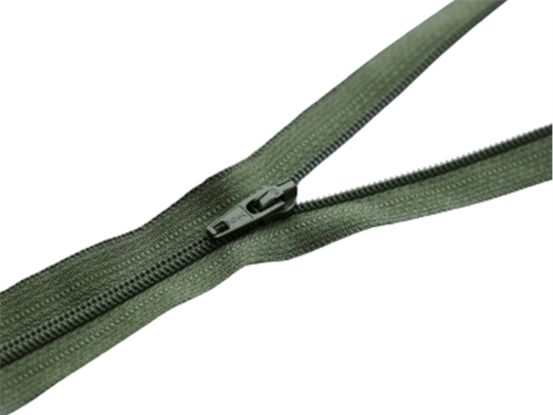 Spiral lynlås fra YKK - 18 cm, khaki