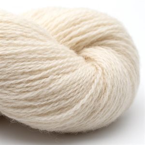 Bio shetland - lækker økologisk uld i råhvid, 50 g