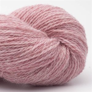 Bio shetland - lækker økologisk uld i lyserød, 50 g