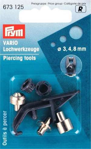 Værktøj til at lave hul, 3, 4 og 8 mm