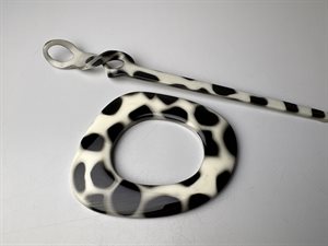 Spænde - stort og med spyd, plettet