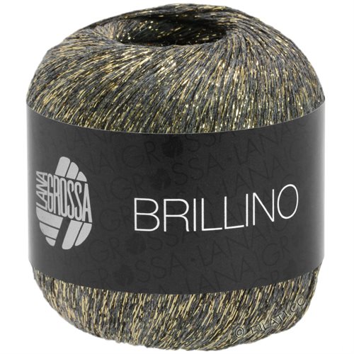 Brillino - effektgarn i gylden grå