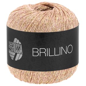 Brillino - effektgarn i gylden gammelrosa