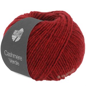 Cashmere verde 100% cashmere - dyb rød