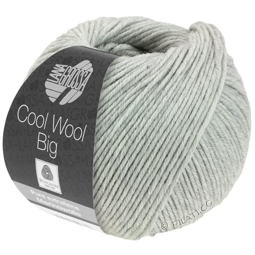 Cool wool big 100% merino - lys grå meleret