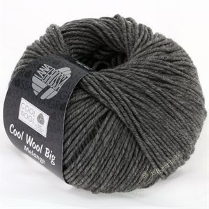 Cool wool big 100% merino - mørk grå meleret