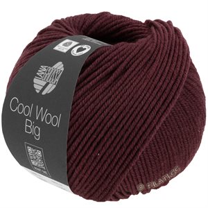 Cool wool big 100% merino - sortrød meleret