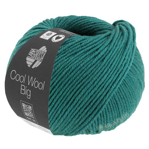 Cool wool big 100% merino - petrol meleret