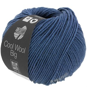 Cool wool big 100% merino - mørk blå meleret