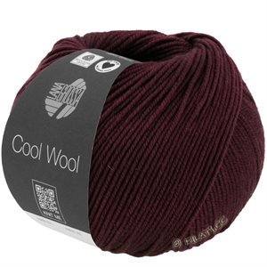 Cool wool 100% merino - sortrød meleret