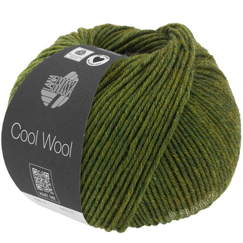 Cool wool 100% merino - skøn grøn meleret