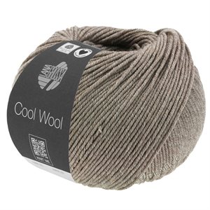 Cool wool 100% merino - gråbrun meleret