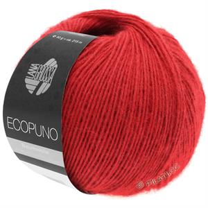 Ecopuno bomuld/uld - i en dejlig rød