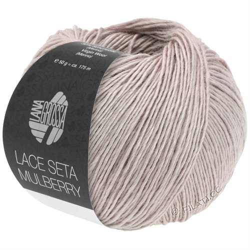 Lace mulberry seta silke og uld - fineste pastel lilla