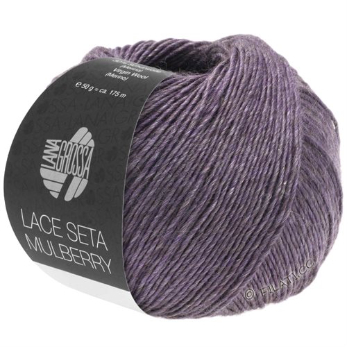 Lace mulberry seta silke og uld - skøn blomme