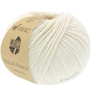 Natural alpaca og merinould - fin råhvid