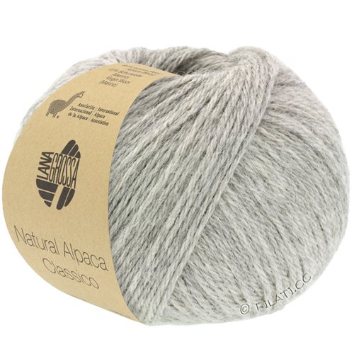 Natural alpaca og merinould - pæn lys grå