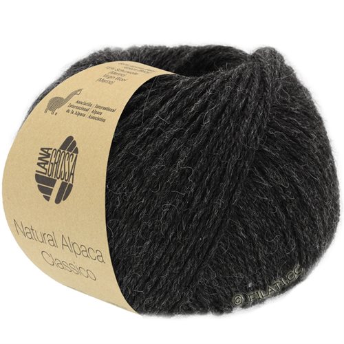 Natural alpaca og merinould - fin antracit