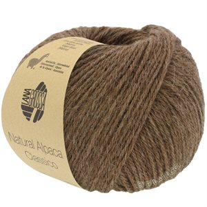 Natural alpaca og merinould - smuk nougat