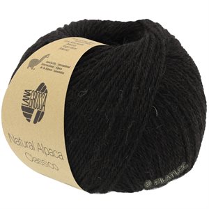 Natural alpaca og merinould - flot sort