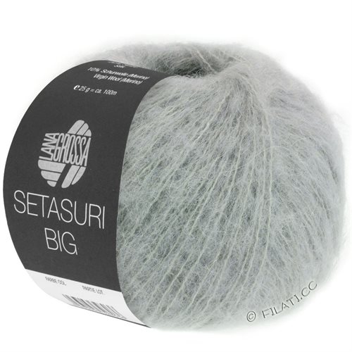 Setasuri big alpakka og silke - fin lys grå