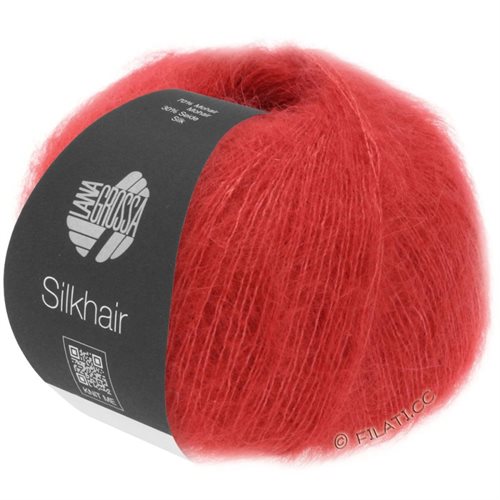 Lana Grossa silke mohair - kirsebærrød