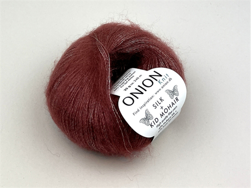 Onion Knit silke mohair - marsala