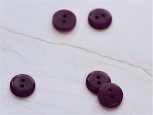 Corozo button fra mind the maker - plum, 11 mm