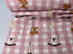 Dobbelt gauze - checks & toys