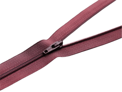 Spiral lynlås fra YKK - 18 cm, rosewood